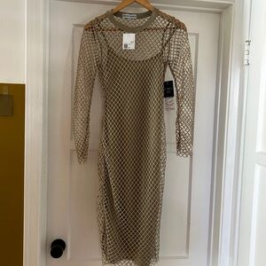NWT Fishnet Mesh Dress/ Beach Cover Up